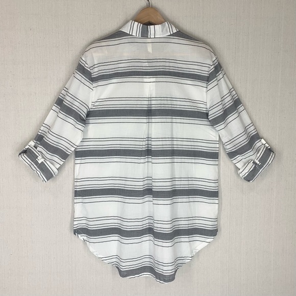 Matilda Jane+Joanna‎ Gaines~NWT~Long Sleeve Striped Button Down Tunic Top~Sz M - Picture 8 of 13